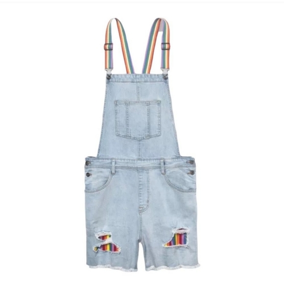 Target Take Pride Rainbow Denim Overall 